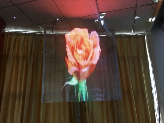 شفافة ليد لوحة 4K ليد فيديو جدار البلاط P3.91 دعاية الألومنيوم الإعلان